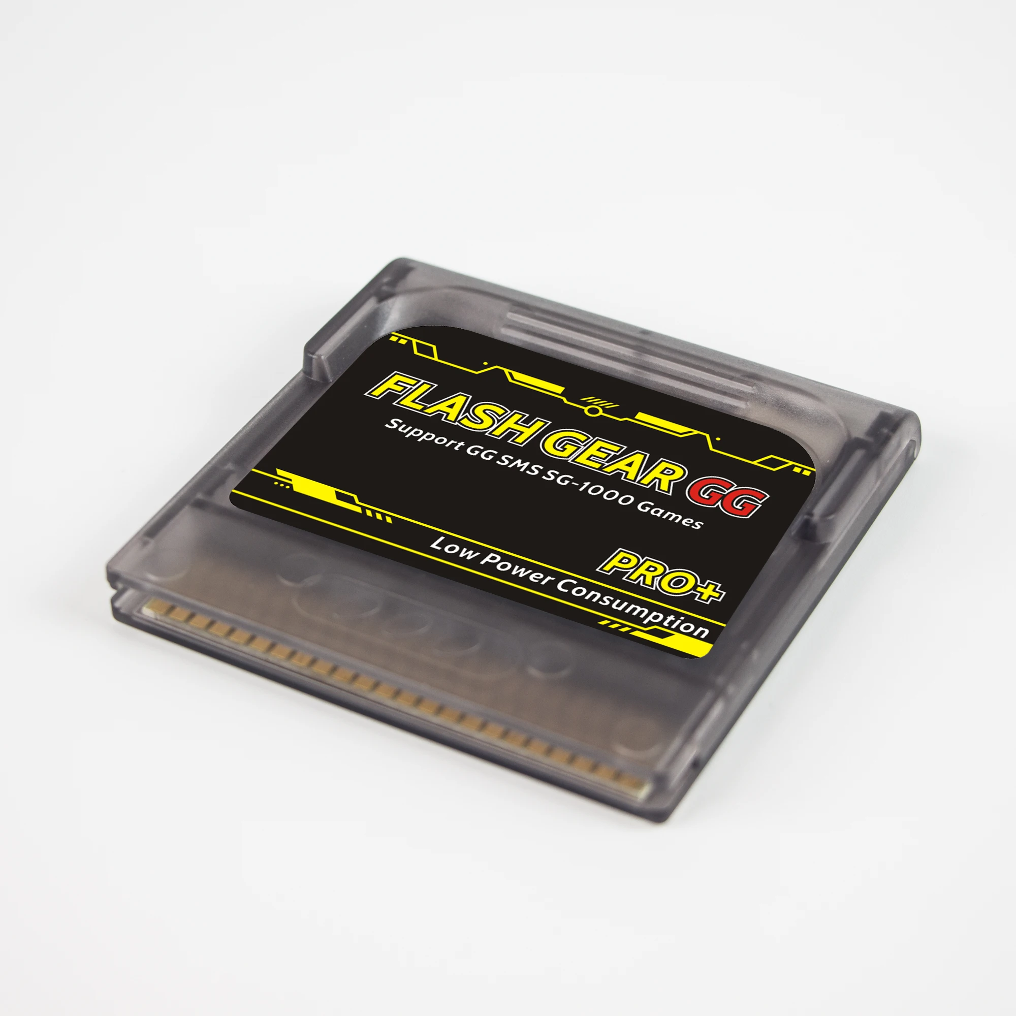 خرطوشة ألعاب Flash Gear Pro+ الجديدة لعام 2023 لوحدة تحكم Sega Game Gear GG مع ألعاب، شفافة