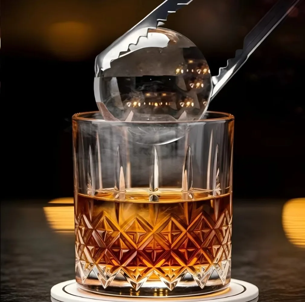 Commercial Automatic Sphere Ice Balls Maker for Transparent Ice Production for Bar Cocktail Restaurant Beverage Preparation