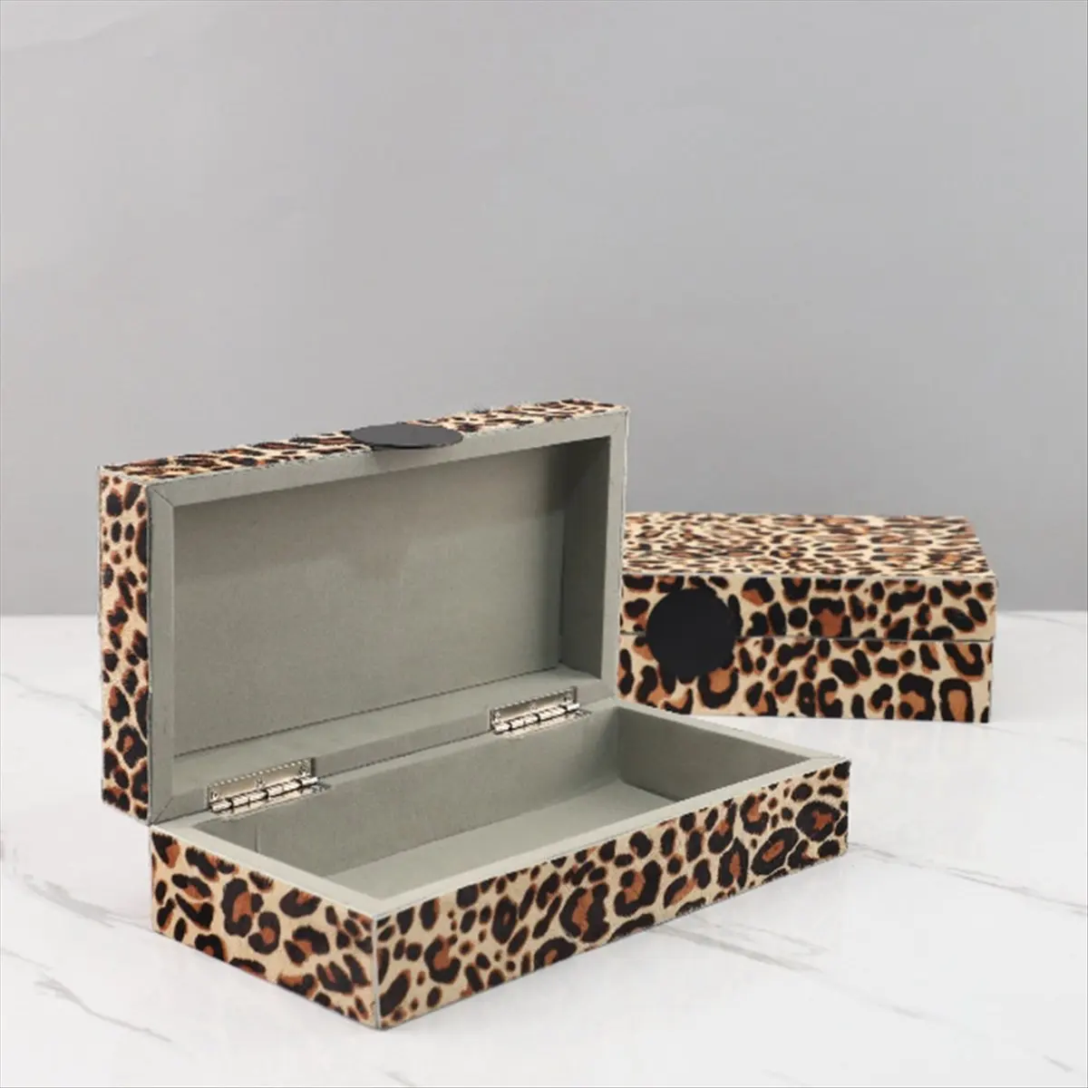 N14R Top Simple and High-End Horse Hair Jewelry Storage Box Storage Box Decorative Ornaments Dressing Table Home Accessories A
