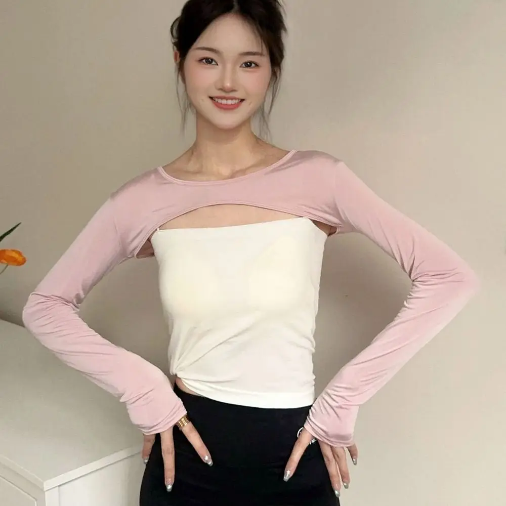 UV Protection Elastic Raglan Sleeve Shawl Sun Protection Thin Ice Silk Arm Sleeves Breathable