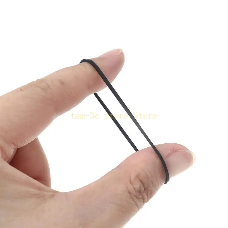 100 Buah 1Mm Sabuk Mesin Pita Kaset Persegi Ukuran Campuran Berbagai Macam Sabuk Umum untuk Perekam Walkman Repeater DVD D0UA