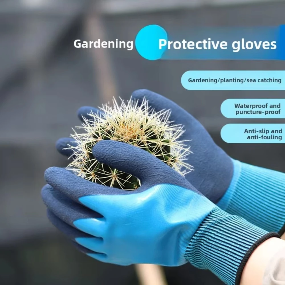 5Pcs Gardening Gloves, Anti-piercing and Waterproof Plastic Gloves, Suitable for Flower Planting, Planting and Weeding