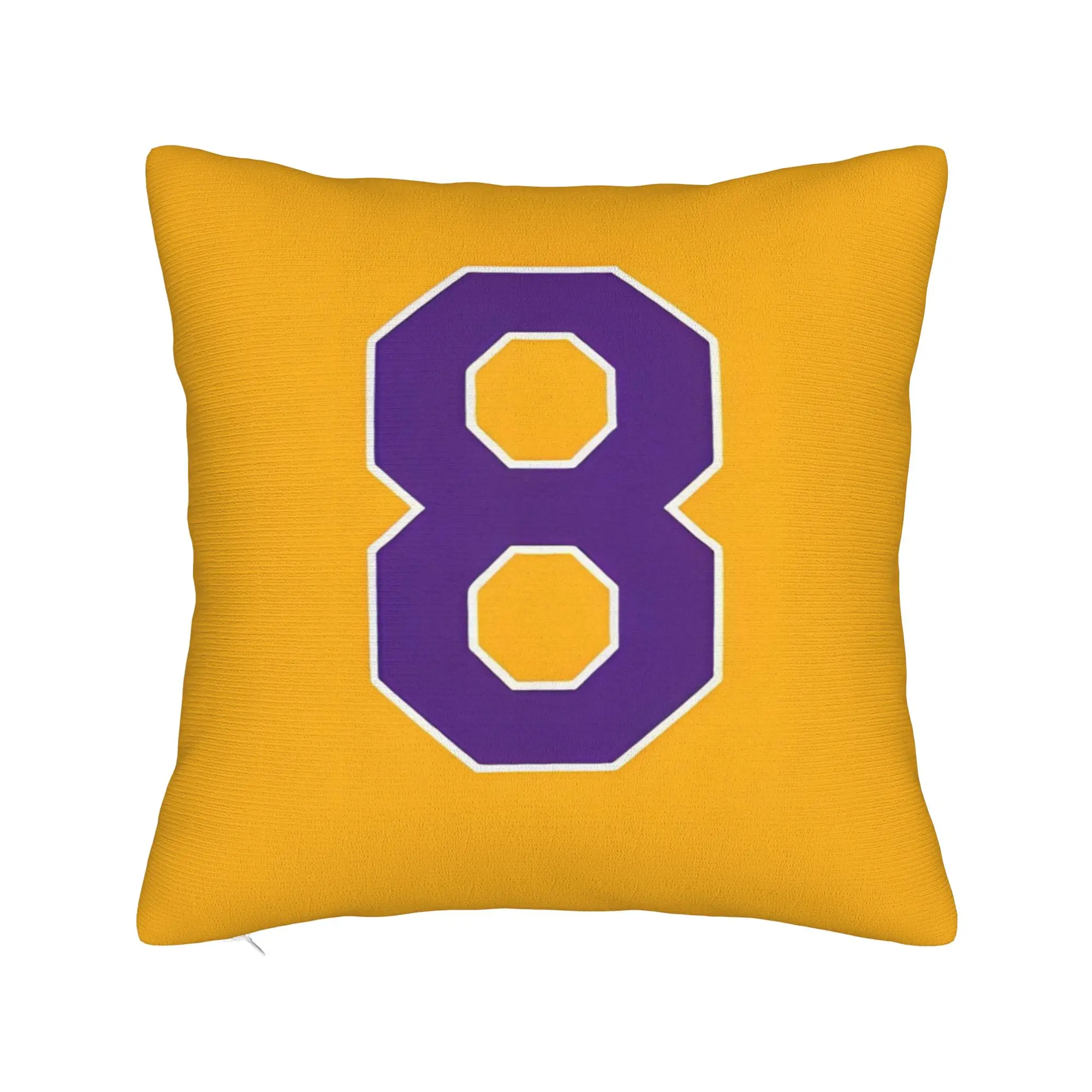 Cosplay Costume Basketball Number 24 23 8 Square Pillow Cases  Cushion Covers  Decor Throw Pillow Case Cover for Home 45x45cm