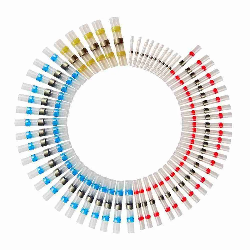 Suitable for waterproof and pressure free wiring of solder ring heat shrink joint terminals, solder terminal heat shrink tubing