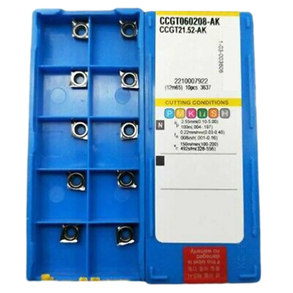 

Finishing CCGT CNC Carbide Indexable Insert Semi-fining Tools 10pcs Carbide Indexable Turning Inserts CCGT CNC