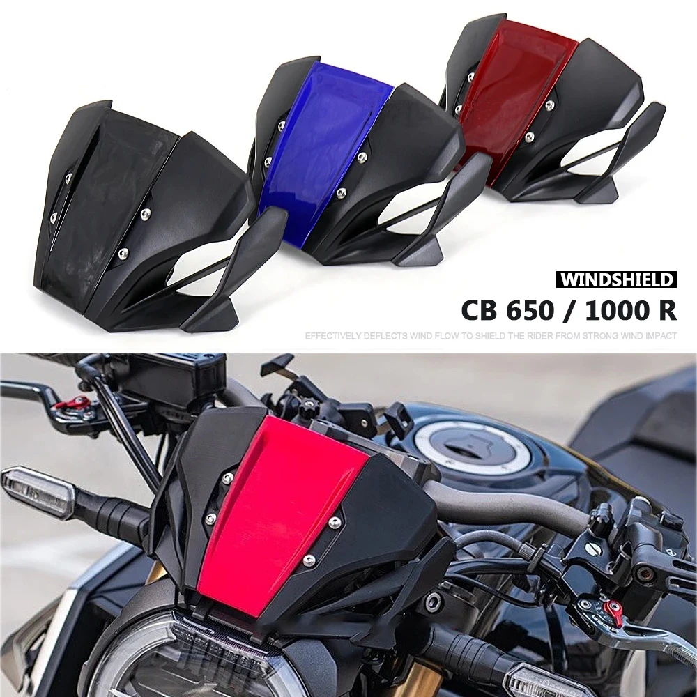 

Motorcycle Windshield For Honda CB650R CB1000R CB 650 R 1000 R 2018-2023 Sport Fairing Wind Deflector Visor Screen