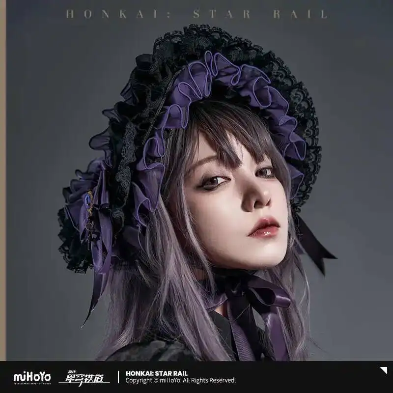 

[Genuine] Mihoyo Game Honkai Star Rail The Herta Acg Theme Series Pleated Sun Hat Anime Ornament Cosplay Xmas Gifts