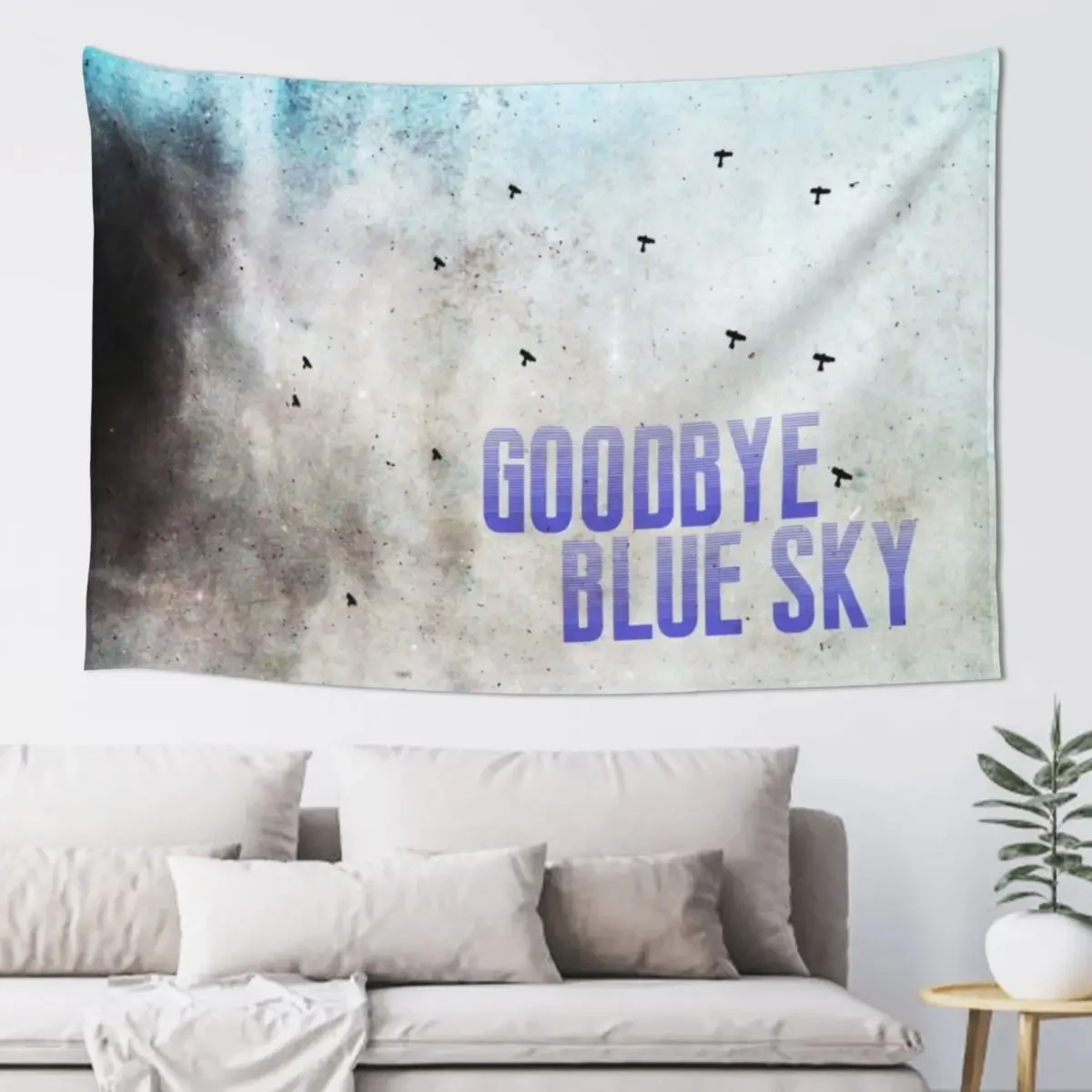 Goodbye Blue Sky Tapestry Decorations For Room Hanging Wall Home And Comfort Decor Tapestry