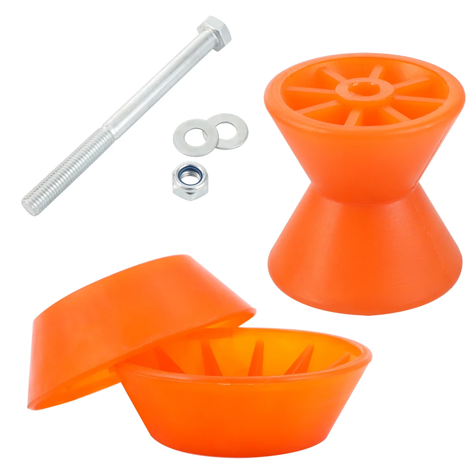 Nuevo rodillo de poliuretano de 3,5 "con campana para remolques de barcos marinos Shoreland'r RP-335