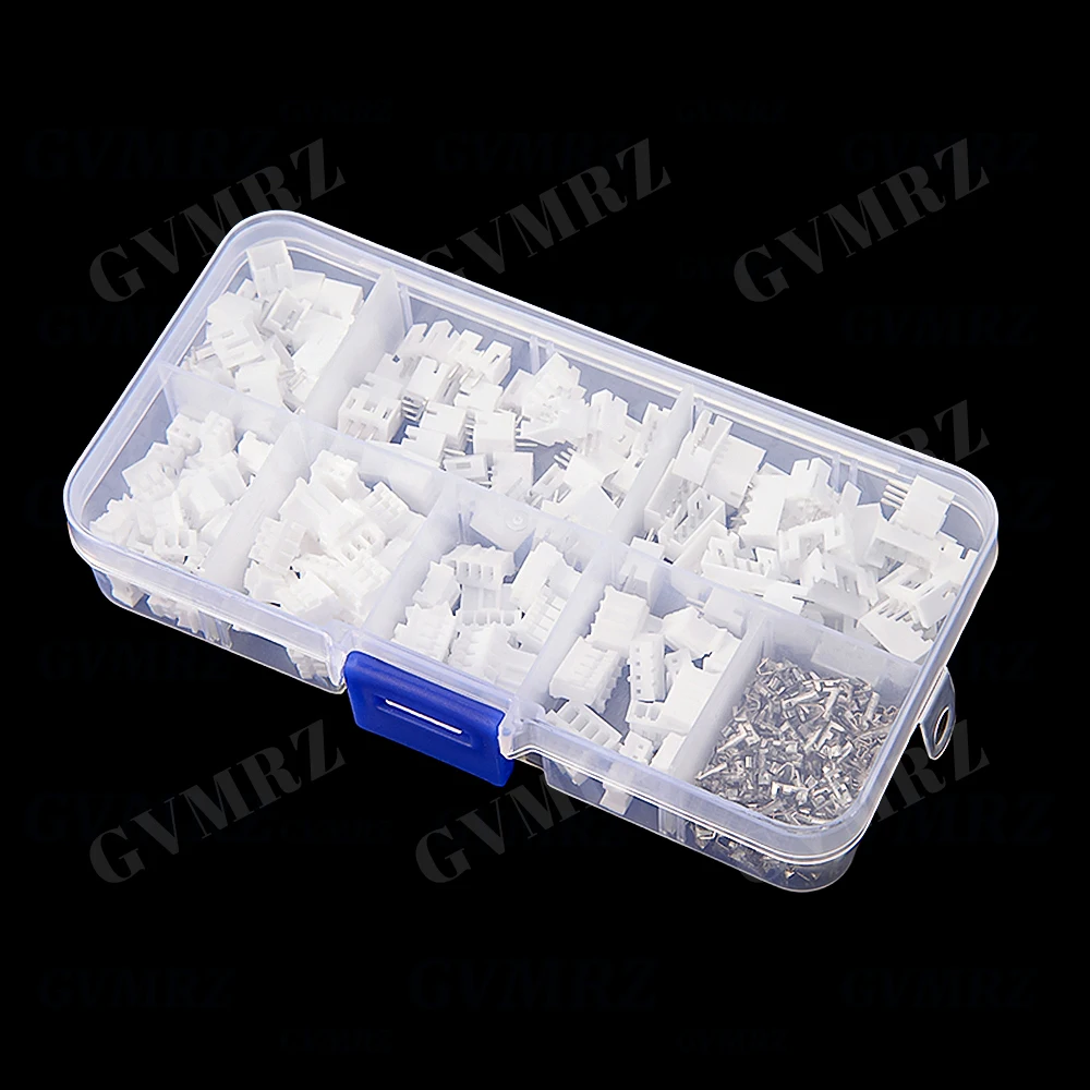 450PCS PH2.0 2p pin 2.0mm Pitch Terminal Kit Housing Pin Header JST Connector Wire Adaptor PH Kits for 3D printer 3p 4p
