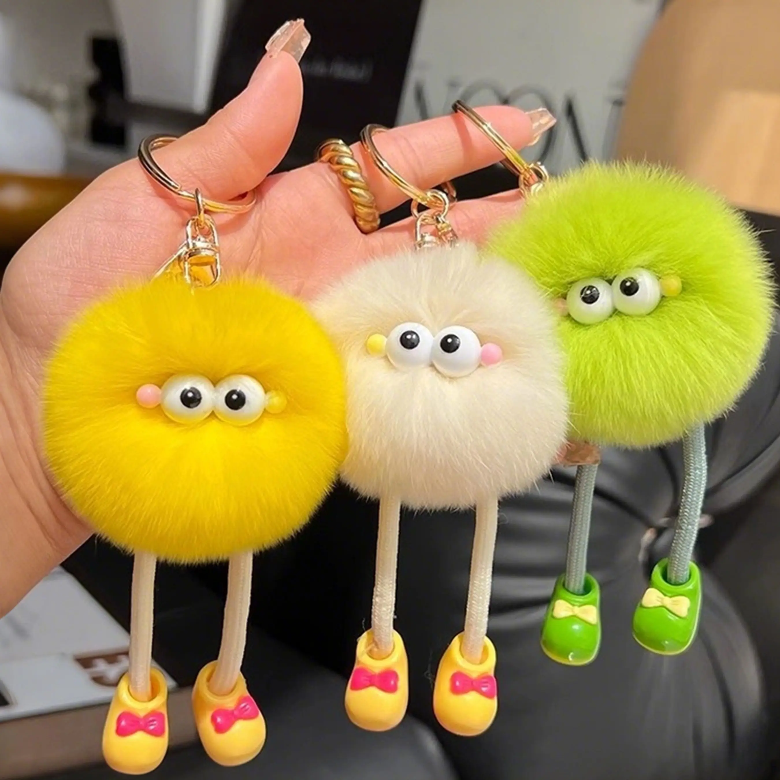 Random Delivery Plush Blind Box Toy, Kawaii Bear Cat Rabbit Stuffed Doll Keychain, Bag Charm Surprise Present for Birthday Party view 5