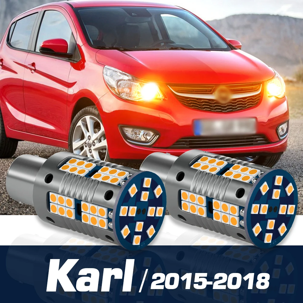 

2 шт. светодиодные указатели поворота, аксессуары для ламп Canbus для Opel Karl 2015 2016 2017 2018