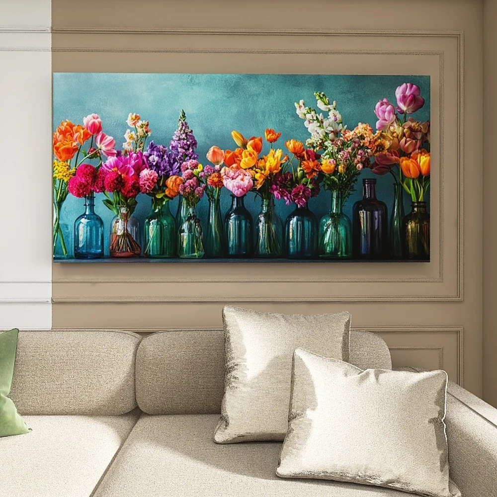 

1.5-Inch Thick Pine Solid Wood Frame, Canvas Wall Art, Birthday Gift Art Wall Painting, Bedroom, Office, Living Room