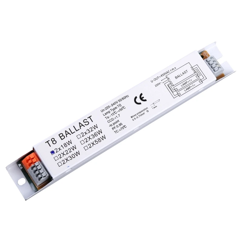 18/30/58W Wide Voltage T8 Adaptable Electronic Fluorescent Lamp Ballast Rapid Instant Start Fluorescent Light Bulbs