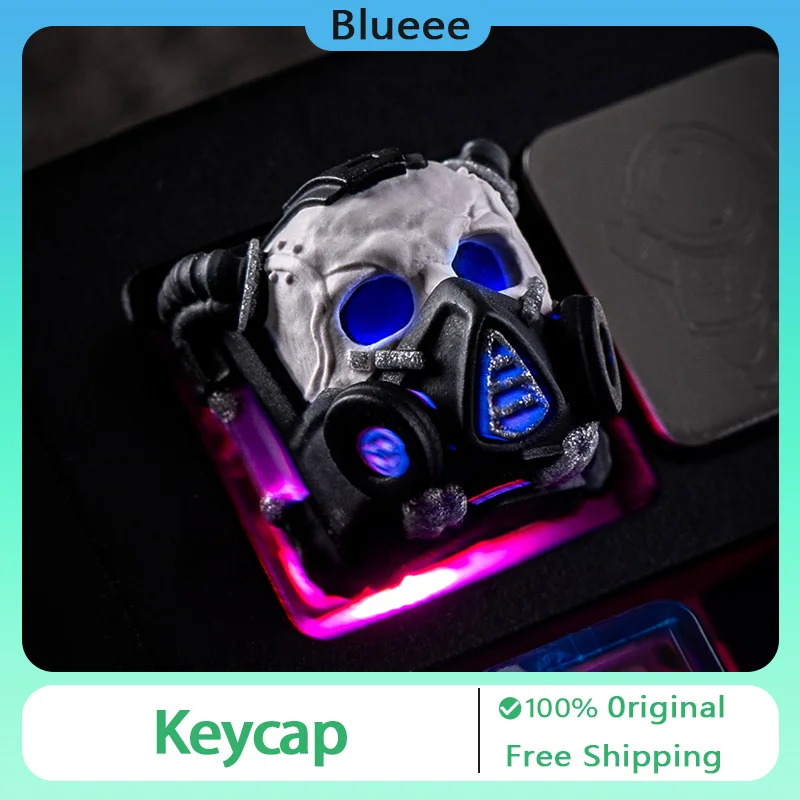 Biochemical Skeleton Artisan Keycap Personalized Customized Resin Transmittance Keyboard Cap for Mechanical Keyboard Accessories