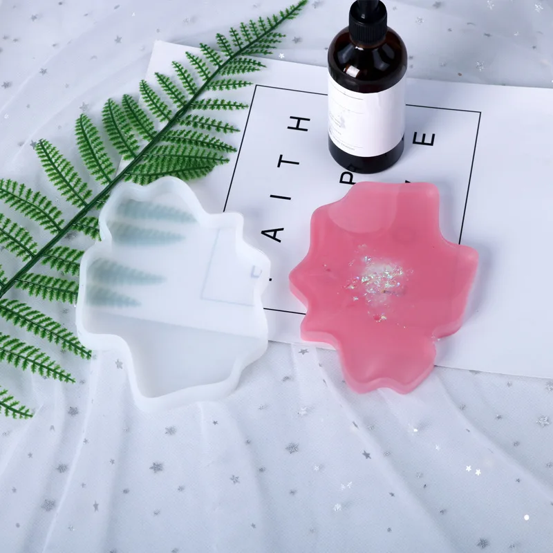 Mirror Epoxy Resin Molds, Irregular Coasters And Pendants, Special Molds for Handmade Display Stand Making
