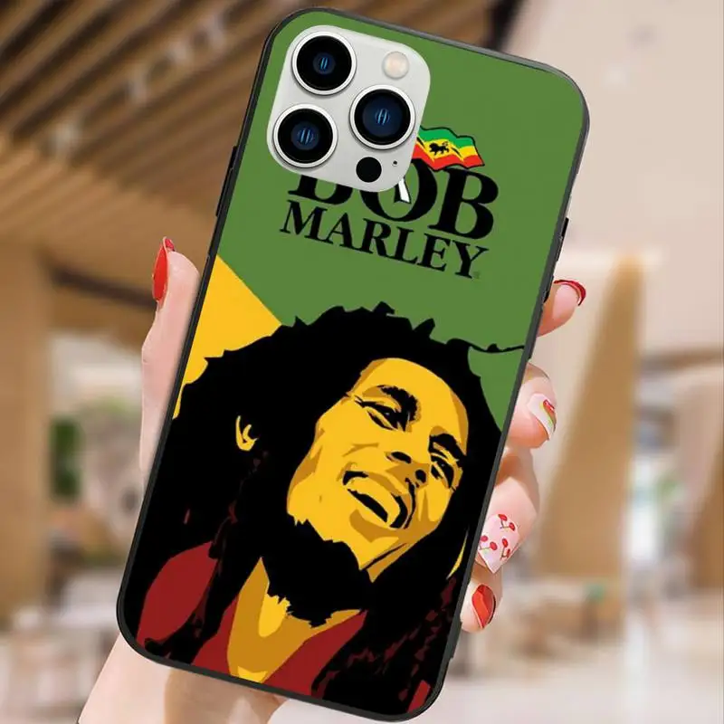 Bob Marley Rasta Lion Phone Case For iPhone 15 14 13 12 11 Pro Max Mini XS XR