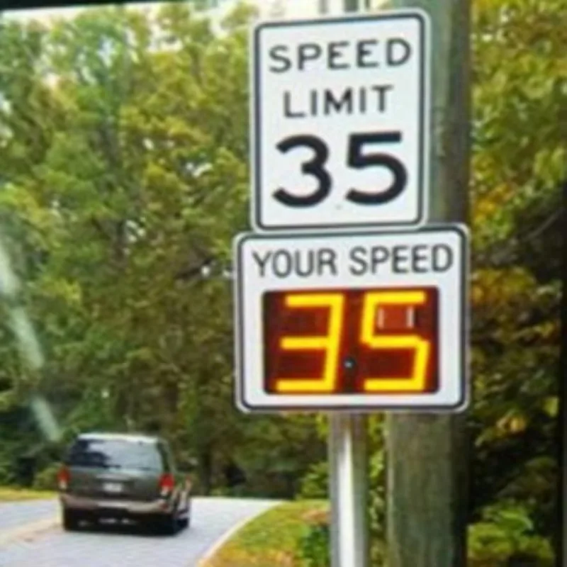 Solar Radar Traffic Sign Highway Car Trailer Speed Limit Sign Velocity Measure Smart Lighting Memory Screen Sign