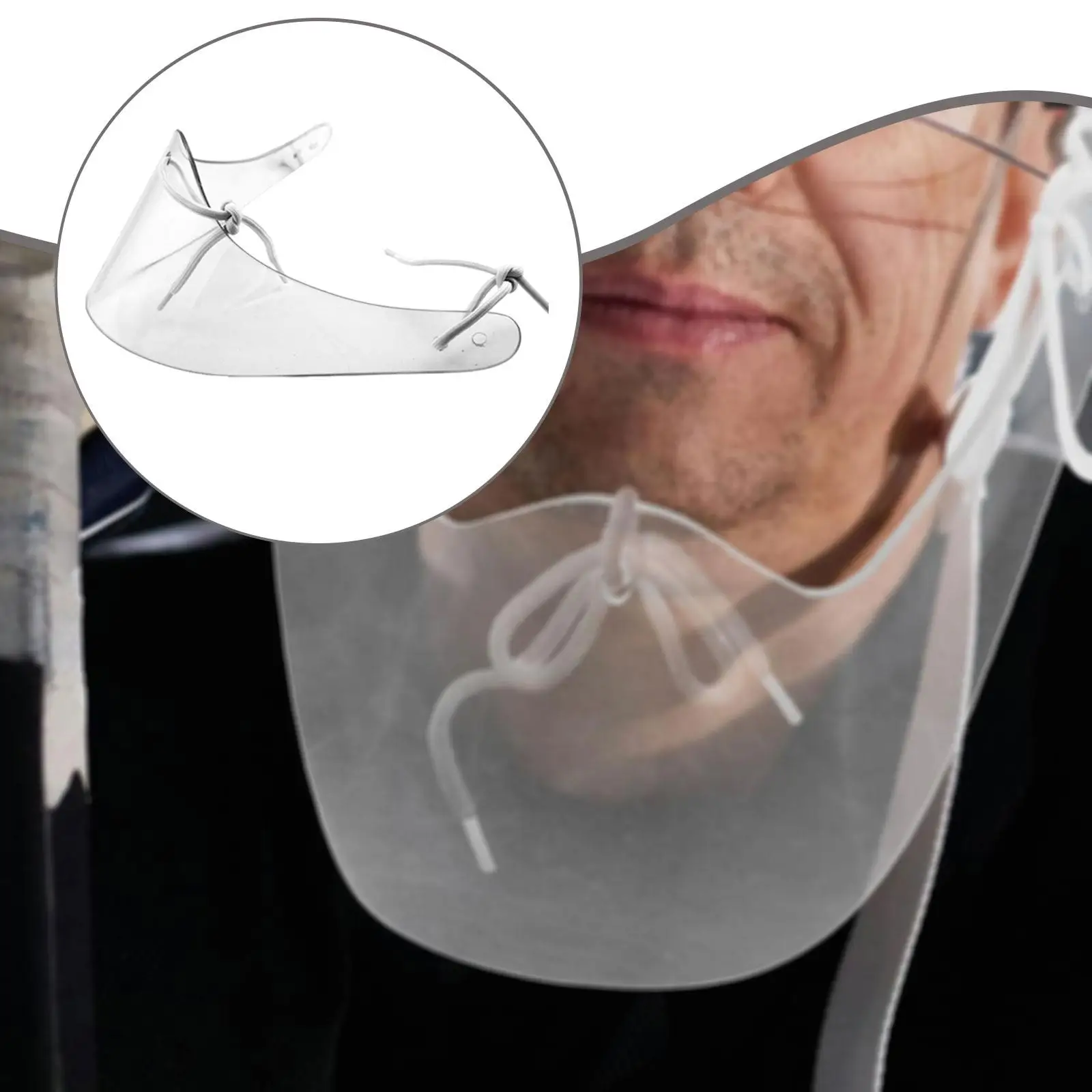 Ice Hockey Neck Guards Throat Protector Clear Vision Anti Fog Scratch Resistant Goalie Equipment for Secure Fit