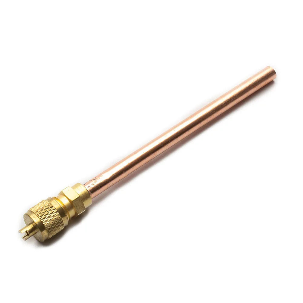 Refrigeration Maintenance Valve Golden Set 5Pcs Access Valves Air Conditioner Copper Copper Tube Filling Parts