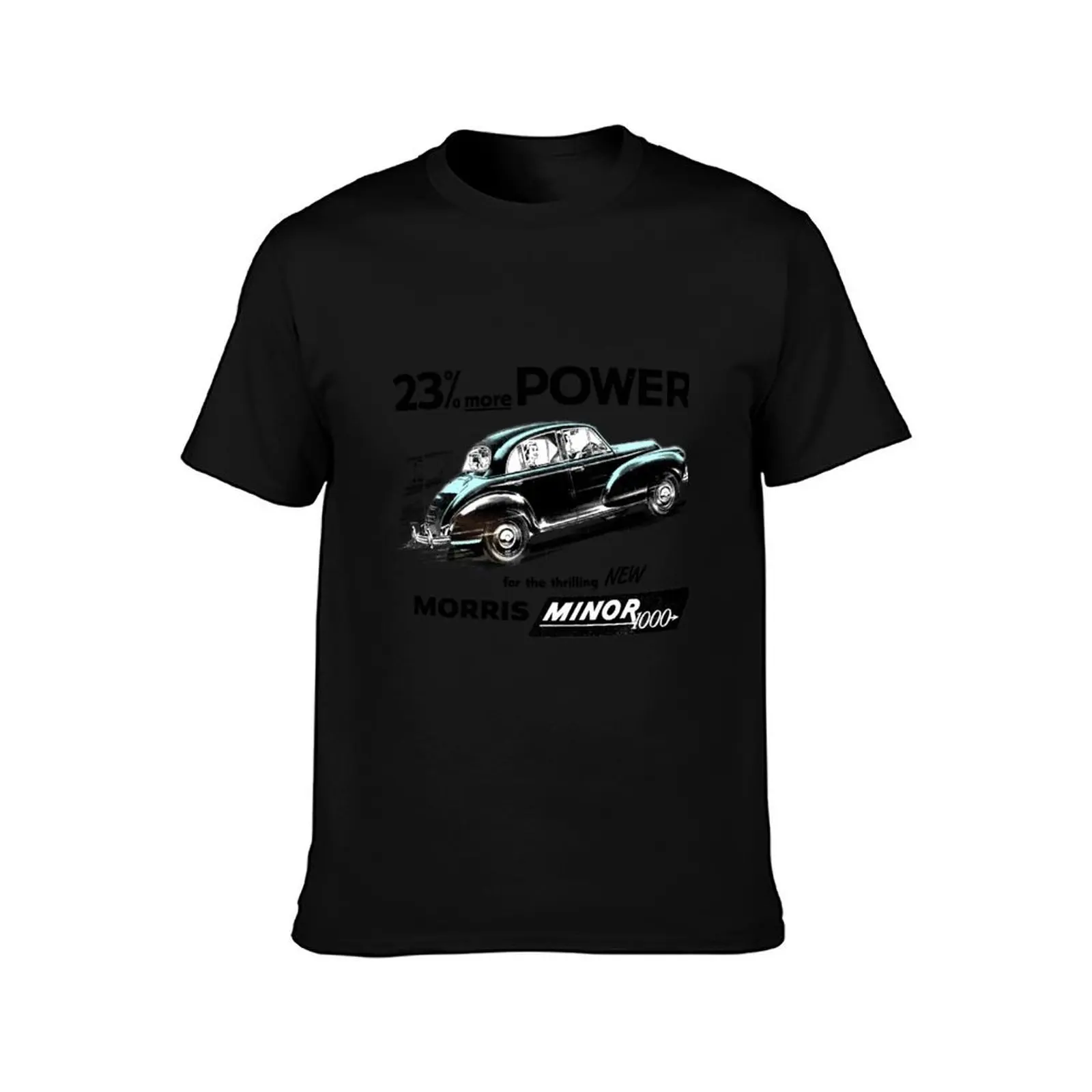MORRIS MINOR T-Shirt, Summer Casual Cotton Tee, Oversized Streetwear Tops, Vintage Graphic Print, Loose Fit Short Sleeve