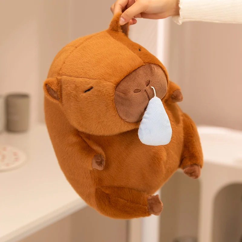 

33cm Kawaii Capybara Plush Toy Cute Stuffed Animals Fluffly Fat Snotty Mouse Soft Funny Dolls for Girls Birthday Gift Home Decor