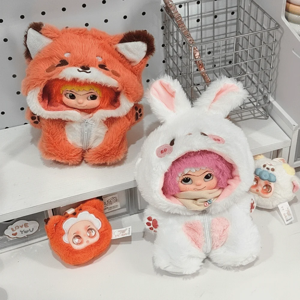 Cute Outfit 20cm Baby Clothes Fox Bunny Animal Onesie Dolls Accessories Doll Costume image 4