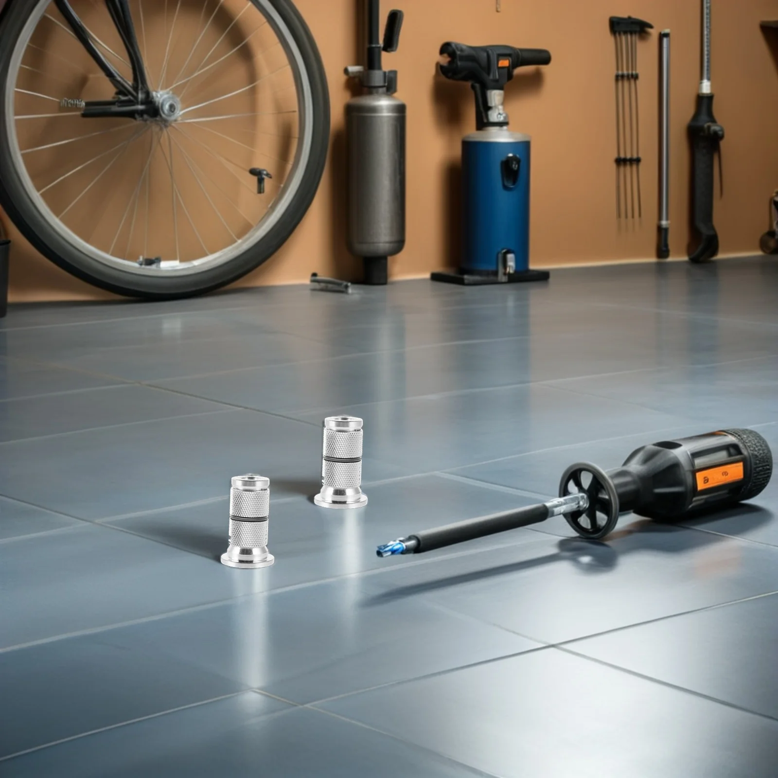 

2Pcs Front Bike Headset Plug Aluminum Alloy Compression Expander Stem Cap for Mountain Road Bike Fork Tube Top Cap Bolt Stem