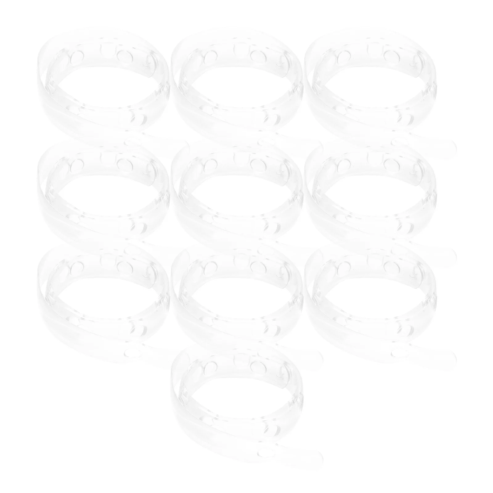 

10pcs Clothes Hanger Connectors Heavy Duty Plastic Extenders Space Saving Closet Organizers White Hanger Strips With Holes For