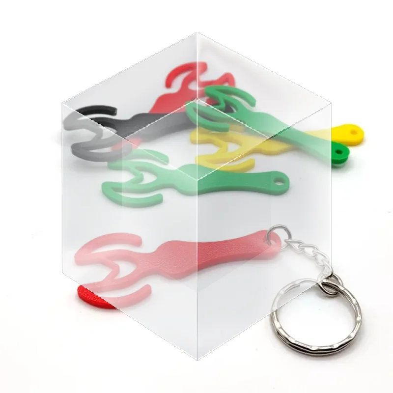 3 Color Mixed Shopping Trolley Unlocker Bag Charm брелок на сумку Bag Accessories Keychain For Supermarket Use