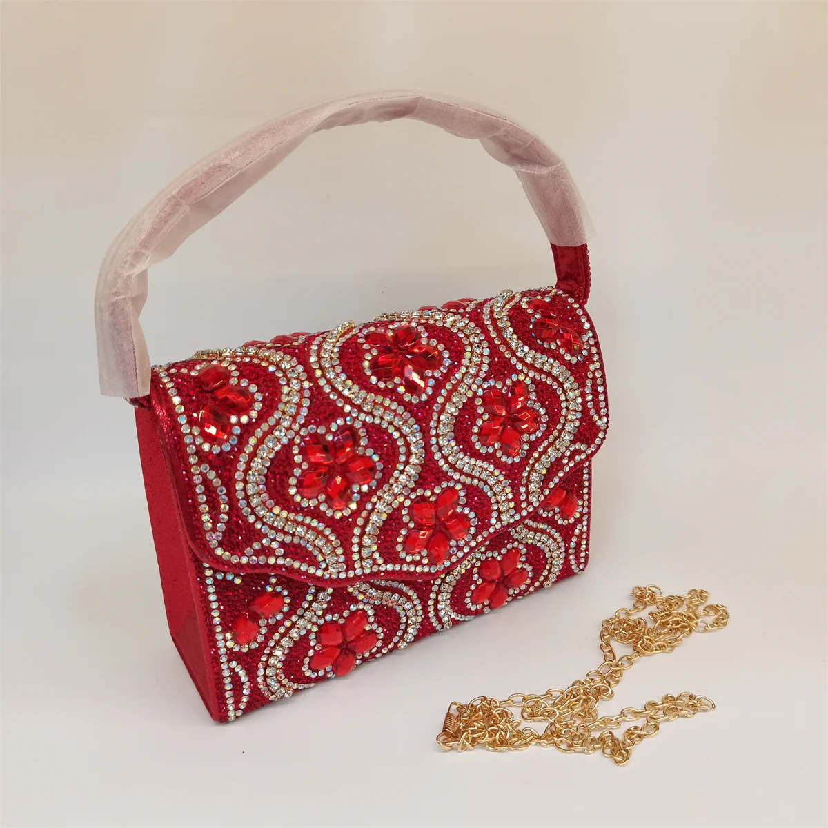 Women's Rhinestones Evening Clutch Bag  Party Handbag Luxury Shoulder Bag Shiny Crystal Clutch Rhinestone Bag F5-529-1