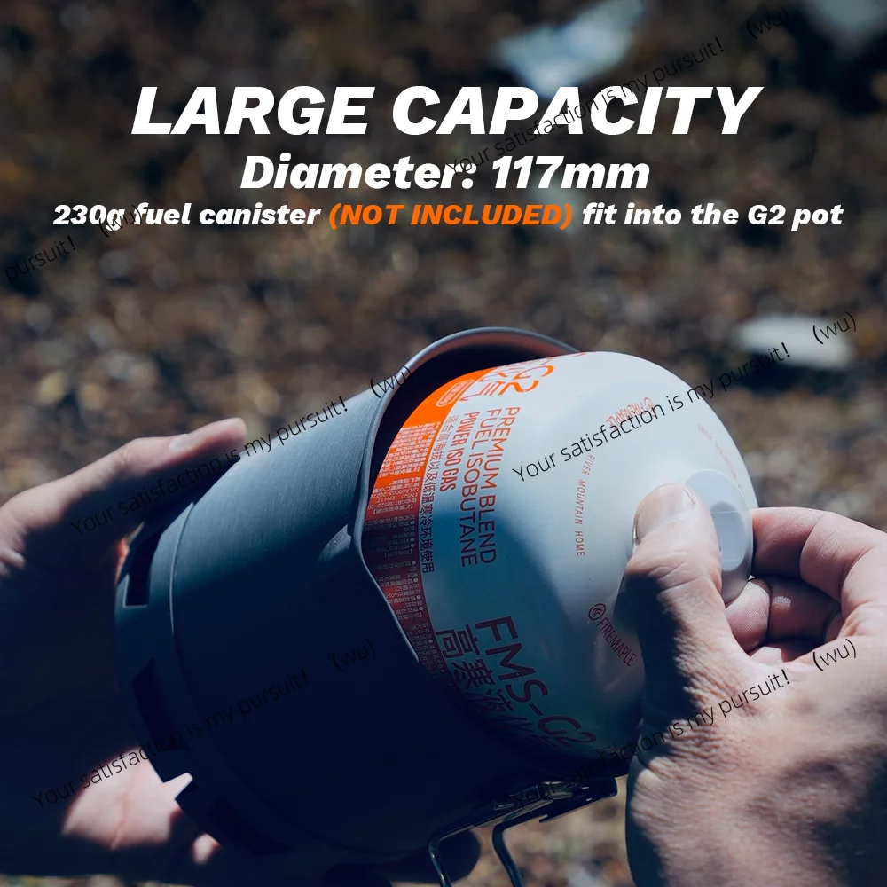 ZOCI G2 Petrel خفيفة الوزن في الهواء الطلق عالية الكفاءة وعاء مبادل حراري للمشي السفر التخييم 750 مللي