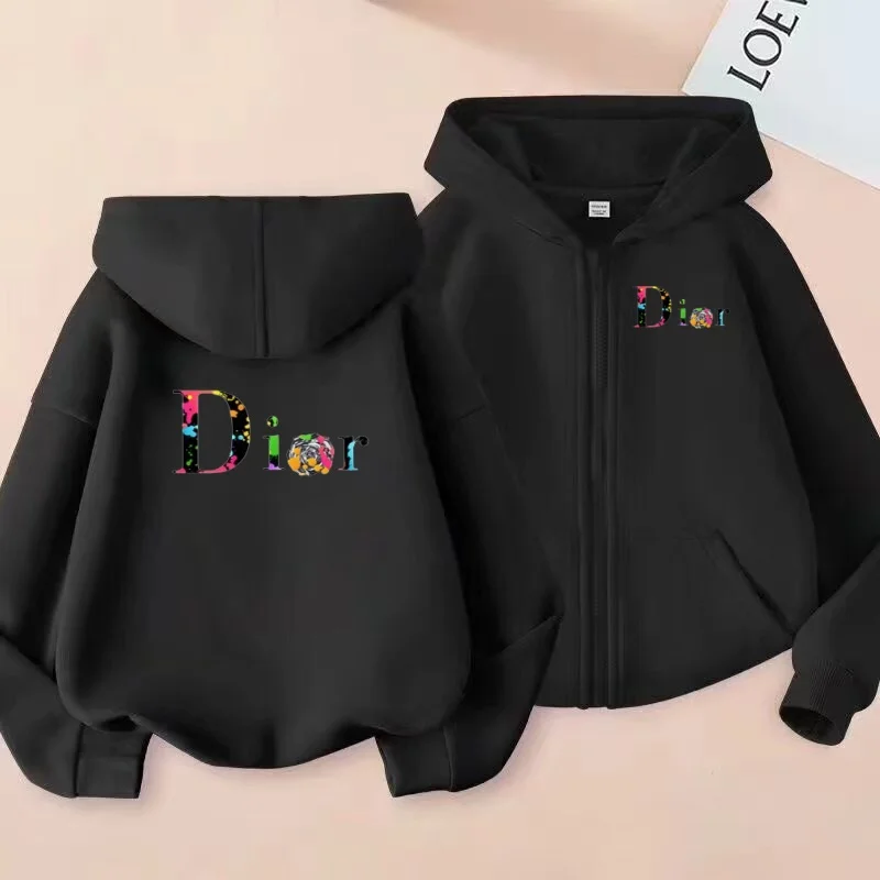 

Children's Sportswear Tops, Versatile and Comfortable Coats,hooded Zipper Sportswear for Boys and Girls, Casual and Sporty Style