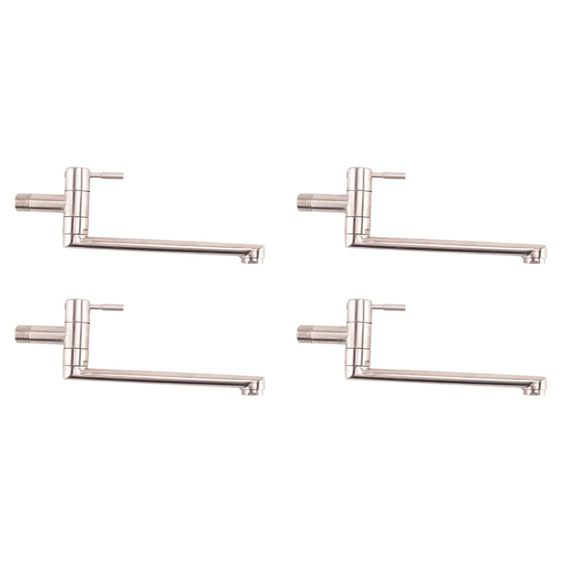 HRBAJ-4X Kitchen Faucet 180 Degree Rotation Sink Mop Pool Tap Lengthened Wall Mounted Single Cold Water Faucets
