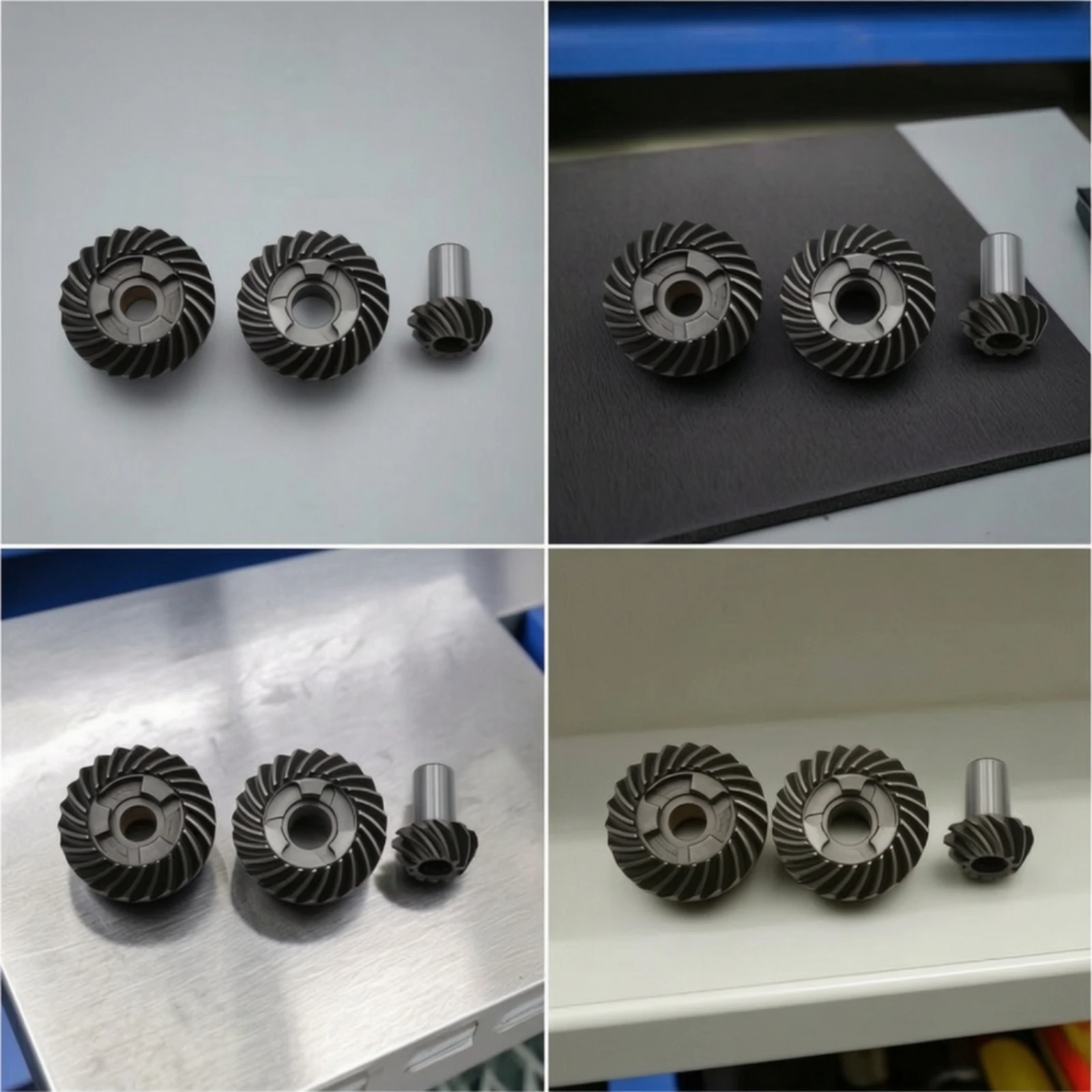 Spiral Bevel Gears Precisely Machined Bevel Gear Set Pinion Gear Anti-Corrosion Vehicle Parts Long-Lasting for Marine Mechanics