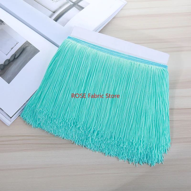 42 Colors Luxury Multicolour Double-Lined Fringe Trim, For Crafts and Decorations, Latin dance dress, 20 cm Long，