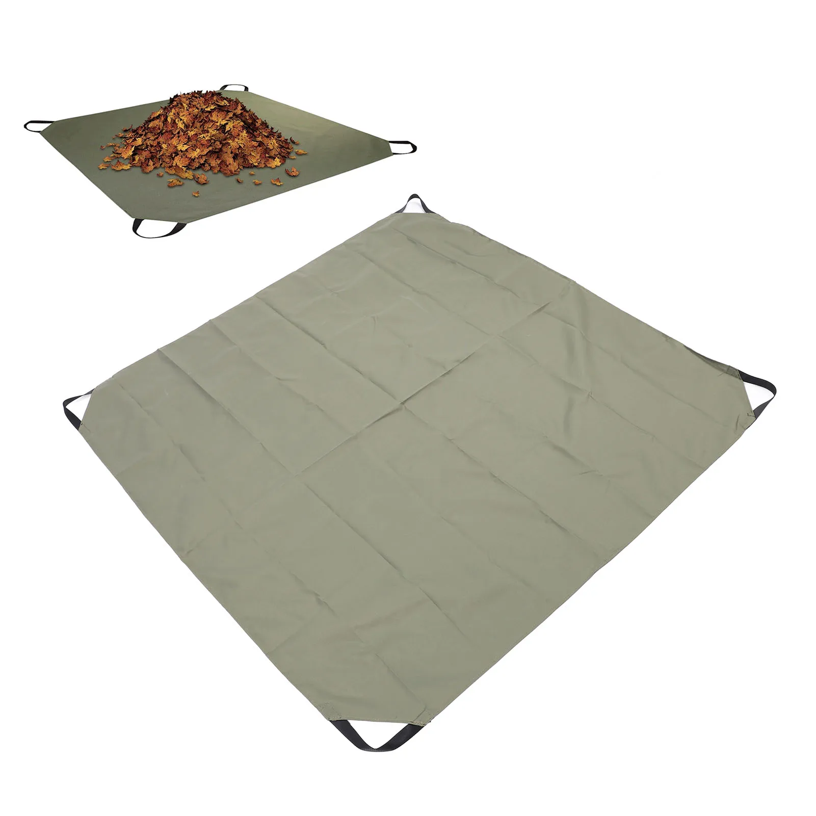 

Leaf Collection Bag Reusable Garden Yard Waste Bag Oxford Cloth Foldable Leaf Collector Picnic Blanket with Handles 57x57 Inch