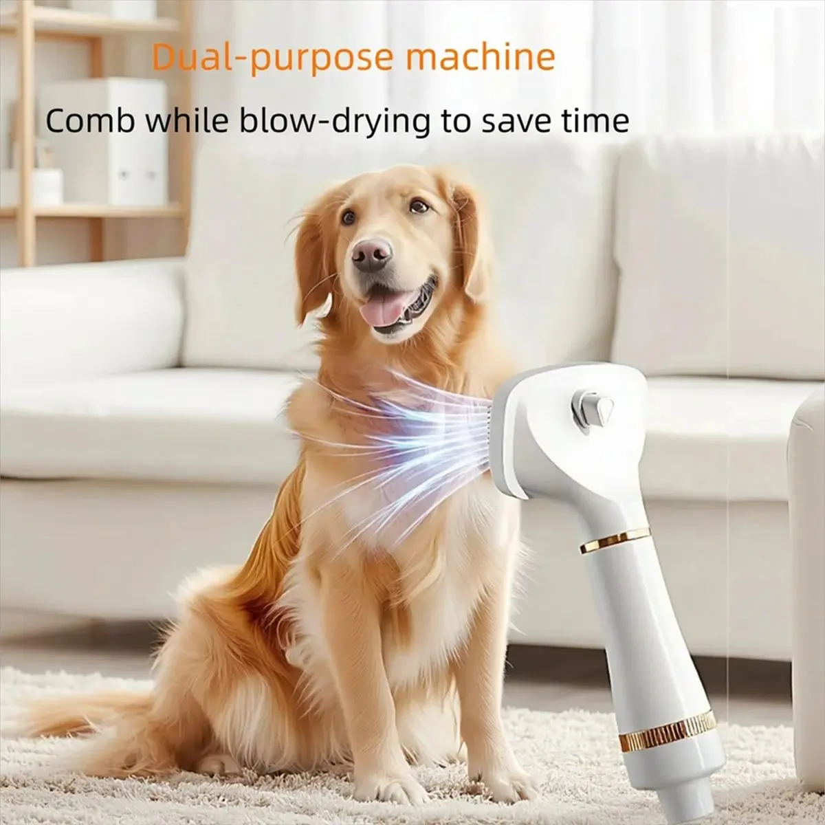 【AT48】 NEW Dryer Pet Heating Hair Puppy Dryer Cat Hair Blow and Comb 2in1 Hair Dryer for Small Middle Dogs Quick Drying US Plug