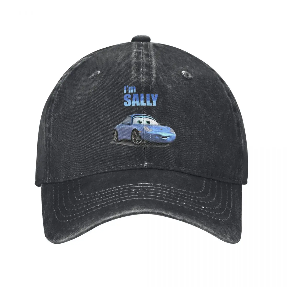 Cars I'm Sally Carrera Baseball Cap Unisex Style Distressed Denim Snapback Hat Cartoon Anime Outdoor All Seasons Travel Hats Cap