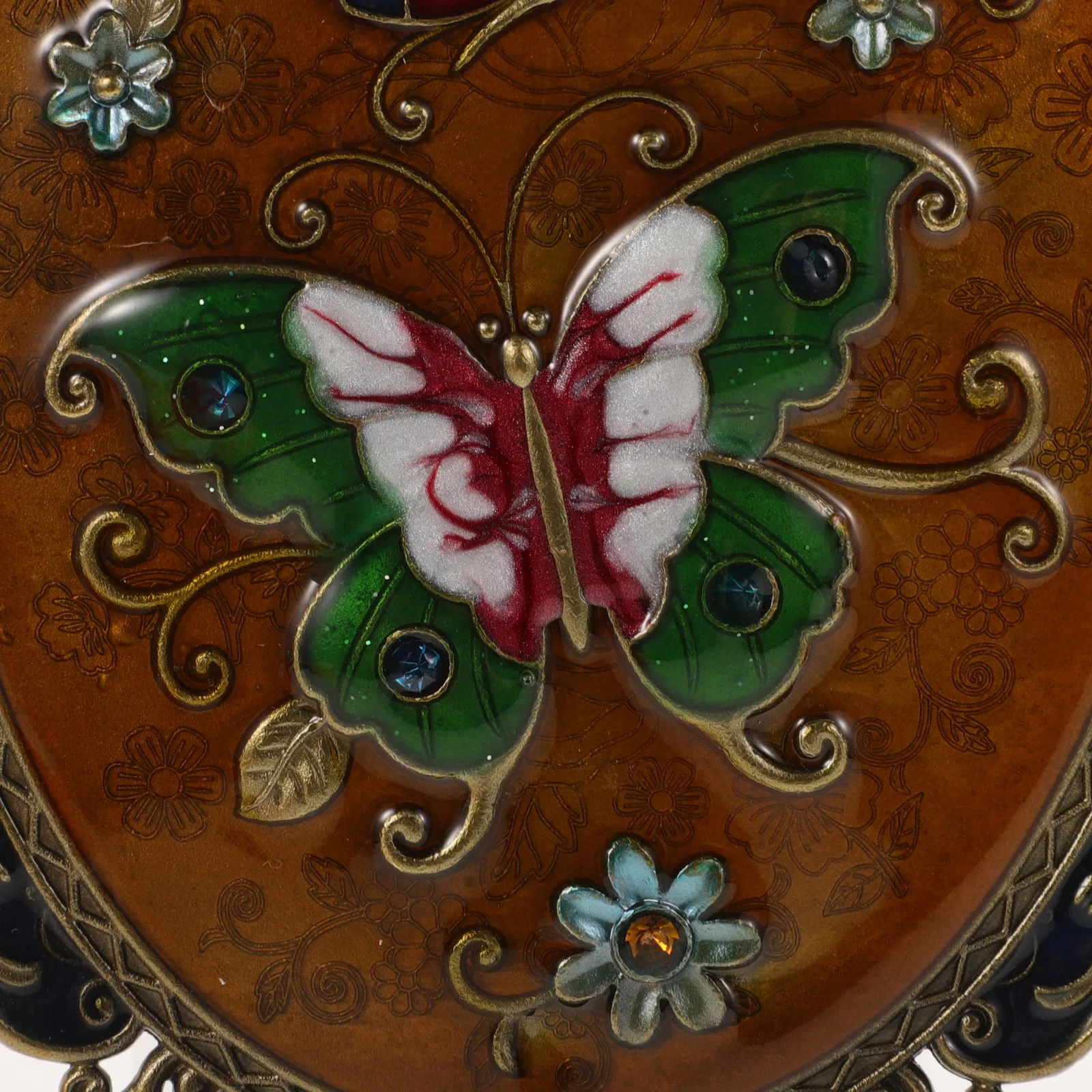 مرآة مكياج كلاسيكية محمولة باليد مصنوعة من سبائك الزنك المتينة للنساء أثناء السفر في الهواء الطلق، مرايا مكياج هدية للحفلات