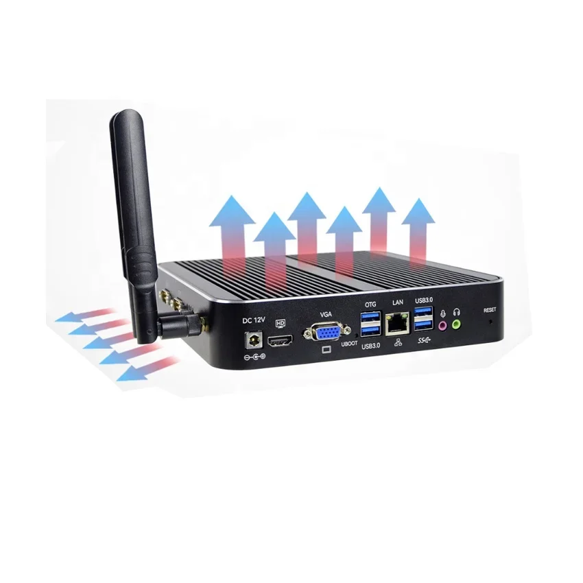 

In stockMini AI Computer Dual Display Output Digital Signage Box Embedded RK3588 Fanless Deep Learning 8K Mini PC