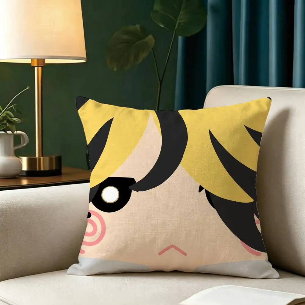 Tokyo R-Revengers Kazutora Hanemiya Square Double-Sided printed Pillow Case Bedroom Bedside Pillow Sofa Cushion Cover