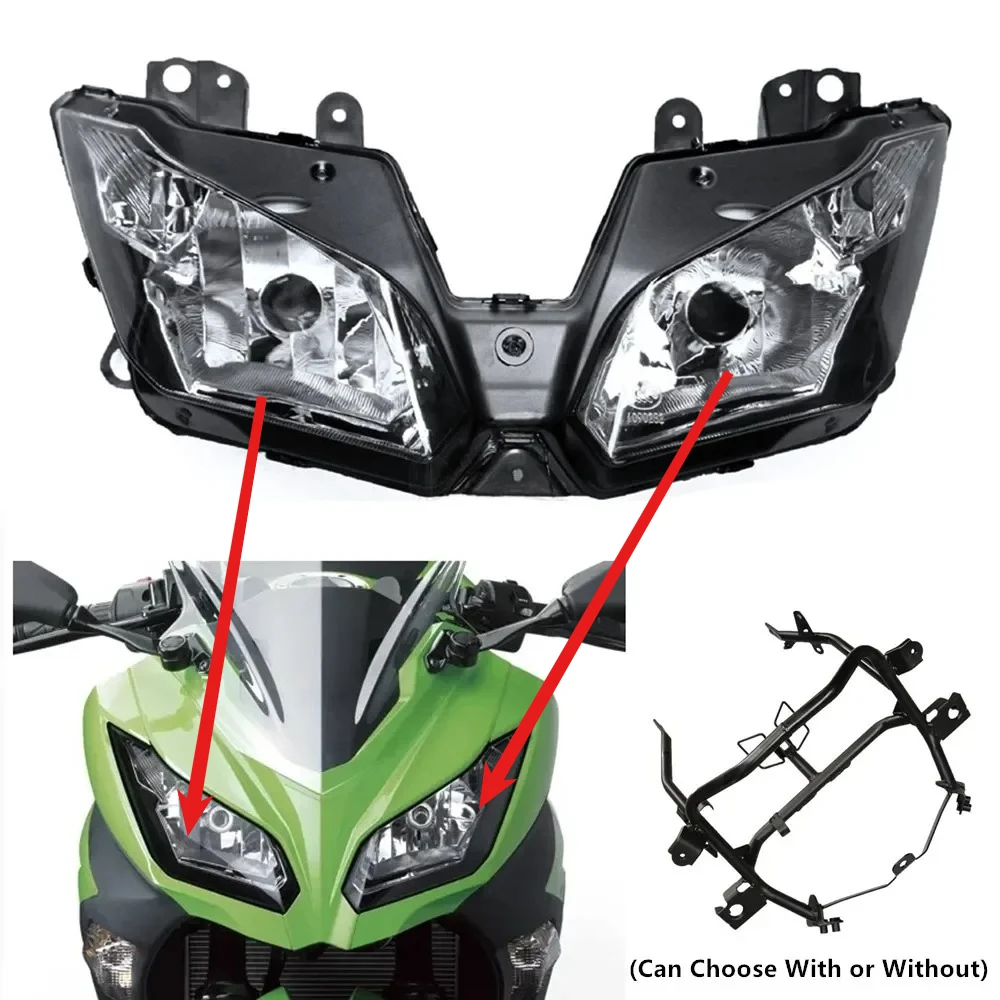 

Аксессуары для мотоциклов, фара в сборе, подходит для Kawasaki NINJA250 NINJA 300 EX300 2012-2018