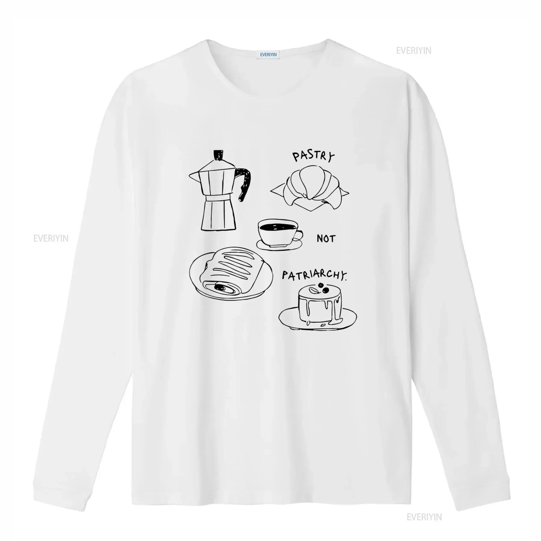 Pastry Not Patriarchy Feminist Oversized T Shirt Minimalist Aesthetic for Pasta Lovers Pain Au Chocolat Enthusiasts vintage