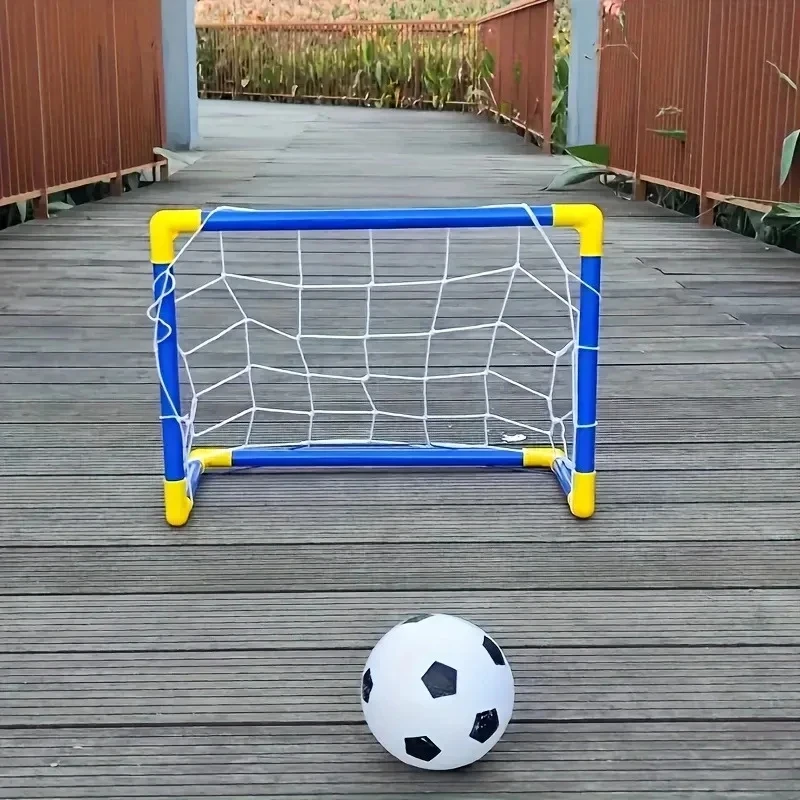 Lightweight Portable Micro Soccer Goal Set with Net Pump And Ball for Indoor/Outdoor Park And Beach Training
