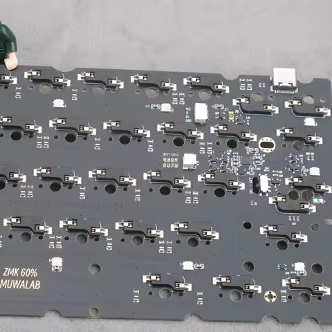 ZMK60/GH60 Mechanical Keyboard Custom Hot Swap PCB Bluetooth Dual-mode 7U Space HHKB Ultra Long Battery Life for Gamers DIY