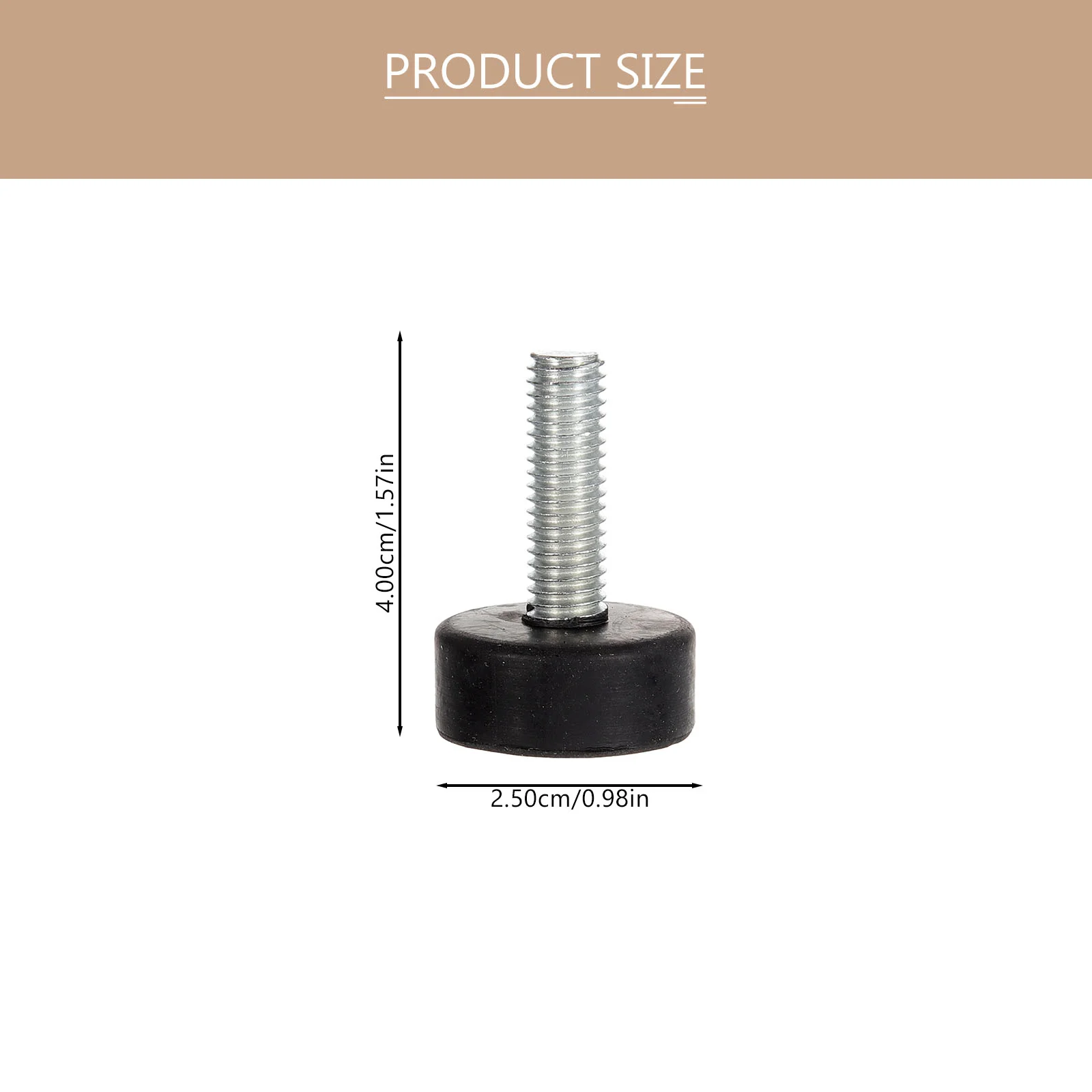 Pies de goma profesionales para muebles, 4 piezas, resistentes