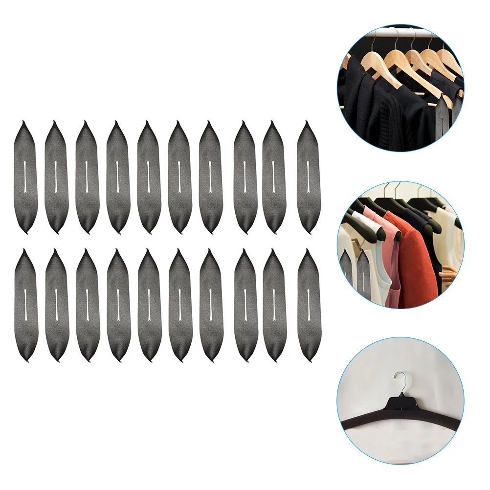 

50 Pcs Sponges Suit Hangers Cover Clothes Accessory Clothing Wardrobe Protective Covers for Black Protector Home Anti-slip