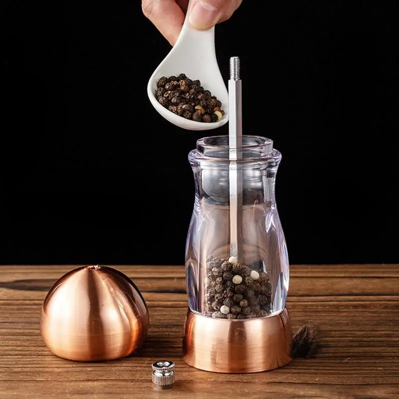 Salt And Pepper Grinder Multi Functional Manual Pepper Mill With Adjustable Coarseness Salt Shaker For Salt Pepper Fennel Seeds