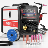 ANDELI 220V MIG Welders MIG/Lift TIG/Stick/Spool Gun/Gas/Gasless Aluminum Welding Machine Multiprocess Semi-automatic Welder